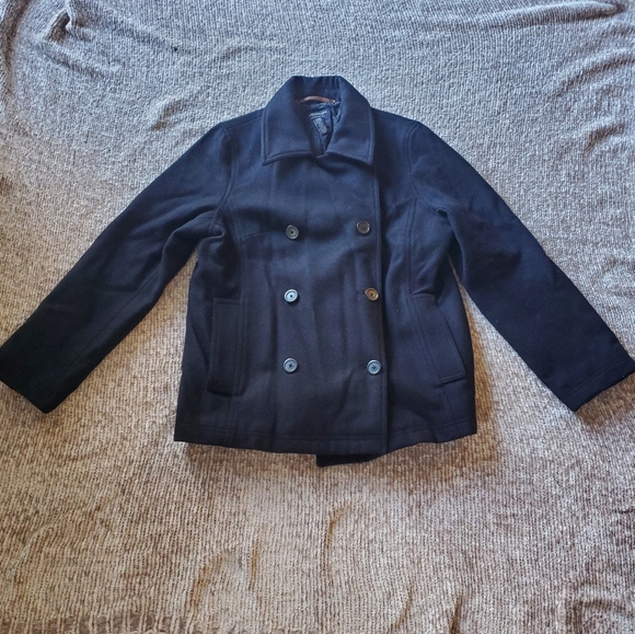 American Eagle Outfitters Jackets & Blazers - American Eagle Women's Dark Navy Pea Coat